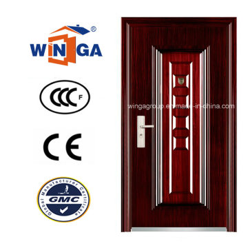 Heatransfer Holz Farbe Metall Stahl Sicherheit Tür (WS-91)